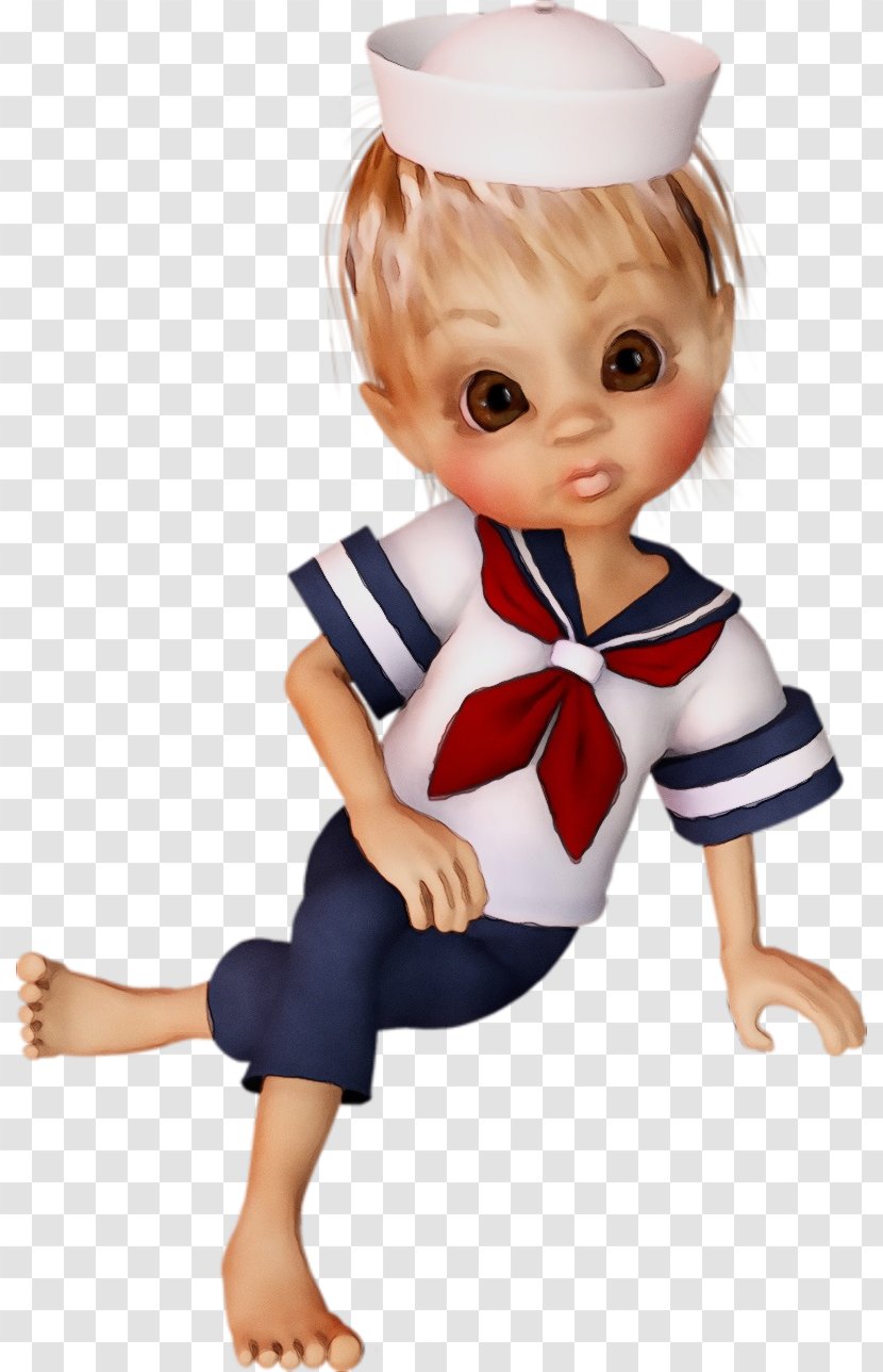 Doll Toy Cartoon Child Uniform - Figurine Sailor Transparent PNG