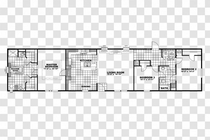 Floor Plan House - Mobil Home Transparent PNG