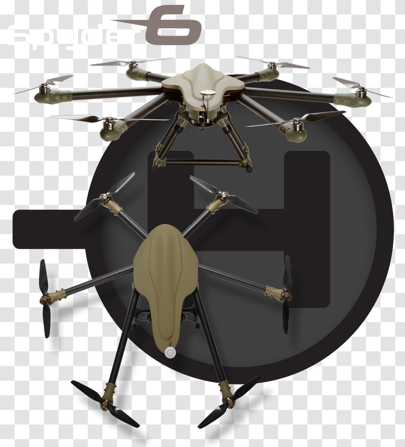 Helicopter Rotor Multirotor Pancake Quadcopter Brushless DC Electric Motor - Rotorcraft - Spyder Transparent PNG