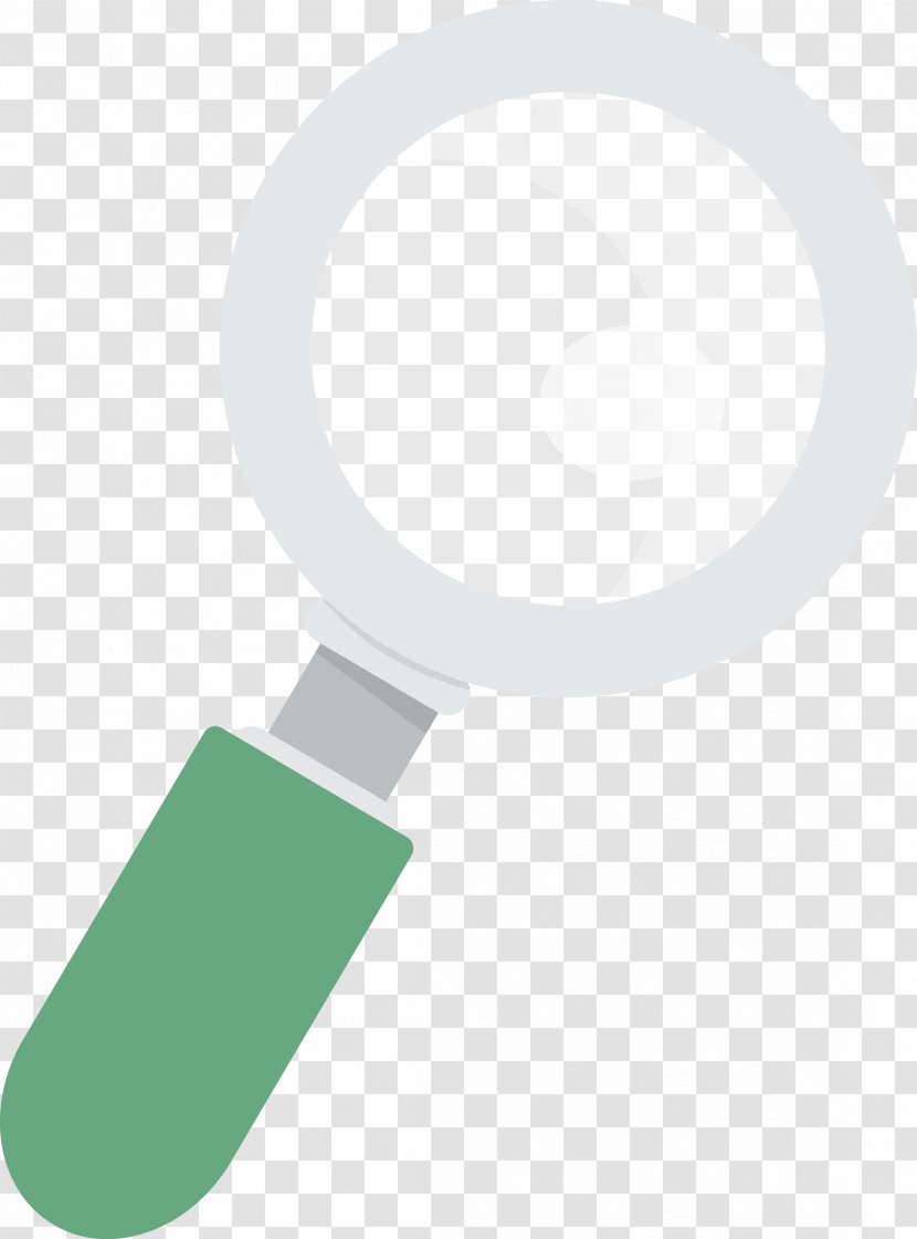 Material Green Pattern - Vector Magnifying Glass Transparent PNG