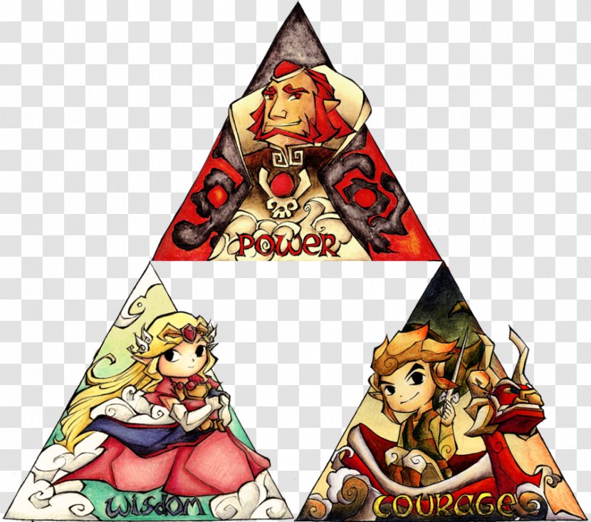 The Legend Of Zelda: Tri Force Heroes Triforce Wind Waker Majora's Mask Link - Video Game - Drawing Transparent PNG