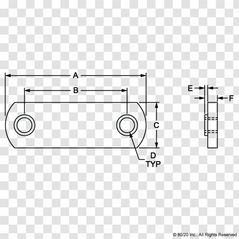 T-nut 80/20 T-slot Nut - Tree - Three-dimensional Shading Transparent PNG