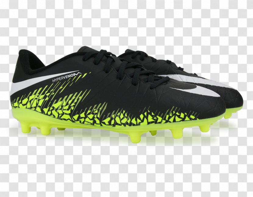 Kids Nike Jr Hypervenom Phelon Ii Fg Soccer Grey II FG Black White Volt Paramou Football Boot Cleat - Shoe Transparent PNG