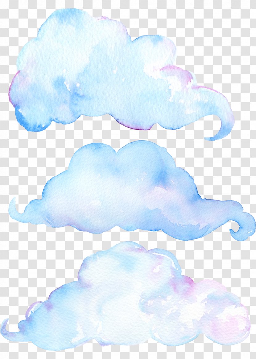 Drawing Cartoon Pattern - Hand Painted Clouds - Hand-painted Cloud Decorative Patterns Transparent PNG