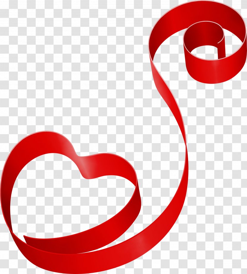 Red Clip Art Heart Line Love - Symbol Transparent PNG