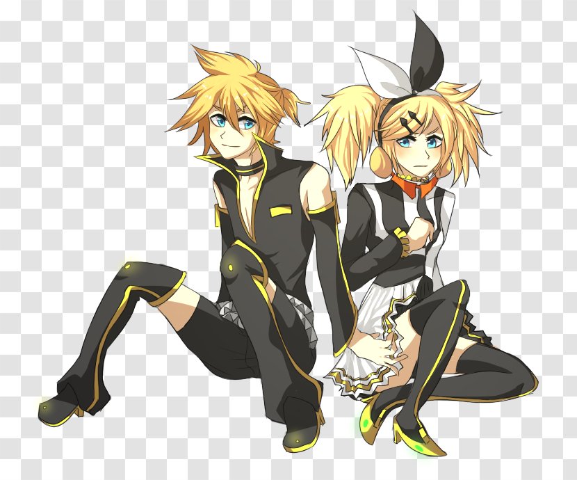 Kagamine Rin/Len Vocaloid Hatsune Miku DeviantArt Digital Art - Flower Transparent PNG