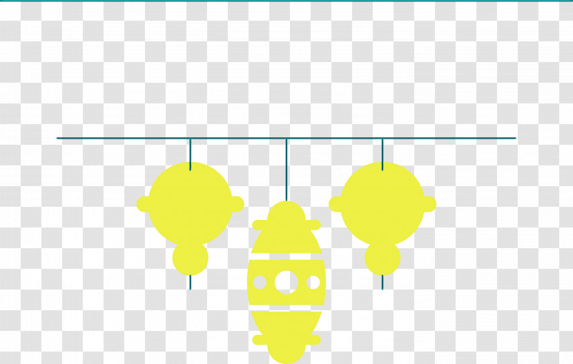 Yellow Line Symmetry Transparent PNG