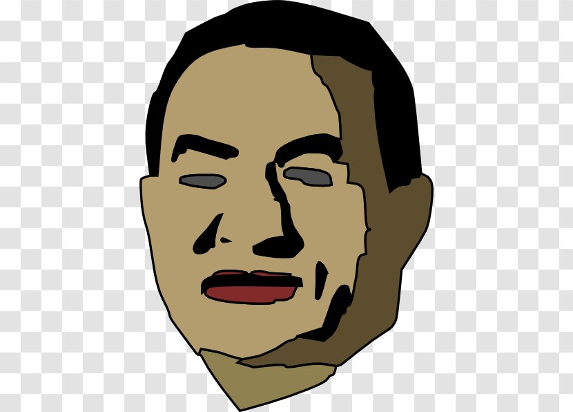 Hosni Mubarak Clip Art Egypt Dictator Libya - Jaw - Vector Transparent PNG