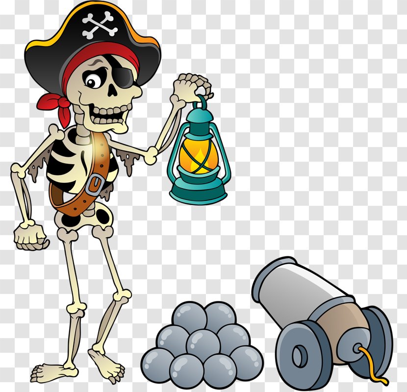 Cartoon Piracy Illustration - Photography - Skull Transparent PNG