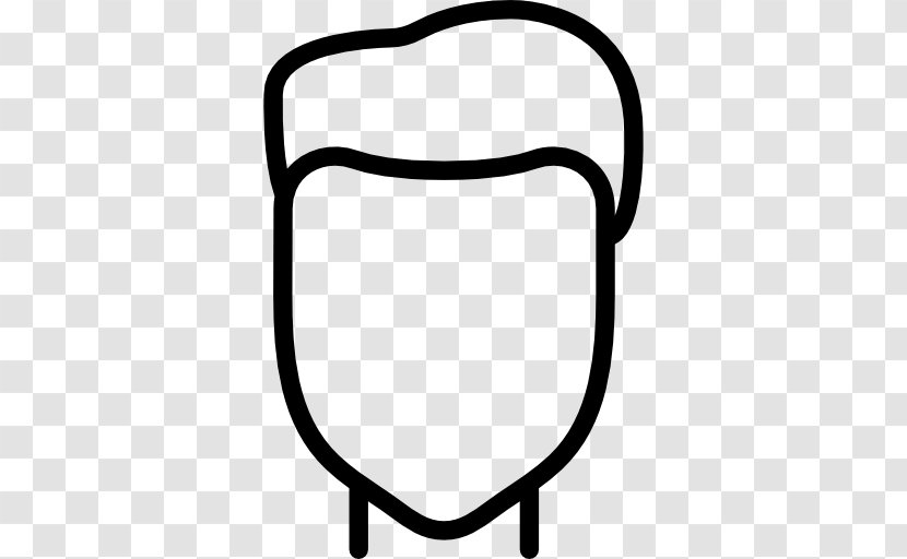 White Clip Art - Pelo Hombre Transparent PNG