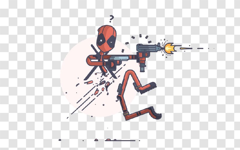 Deadpool Illustration - Work Of Art - Cartoon Warrior Transparent PNG