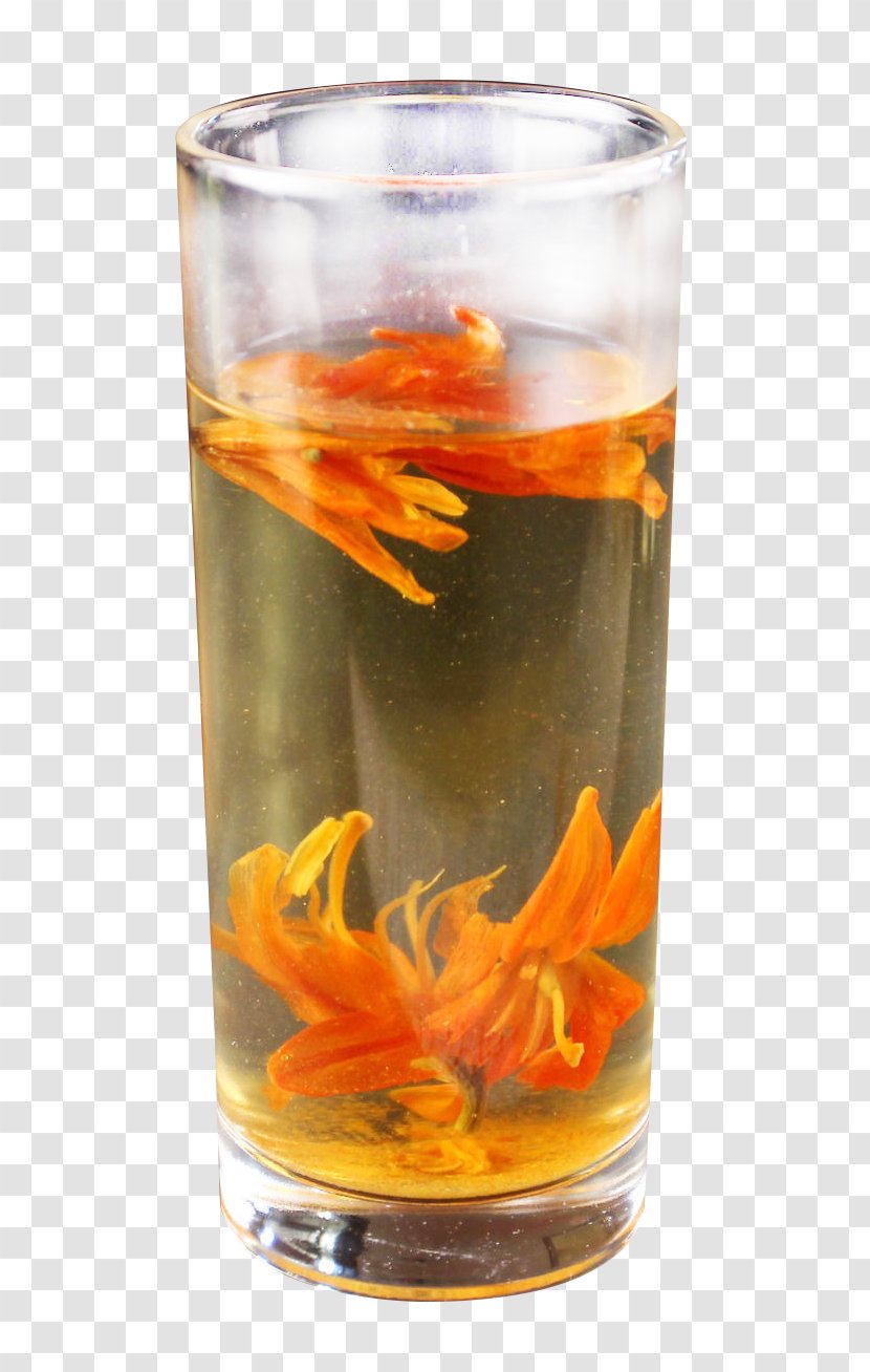 Flowering Tea Old Fashioned Drink - Glass - Lily Transparent PNG