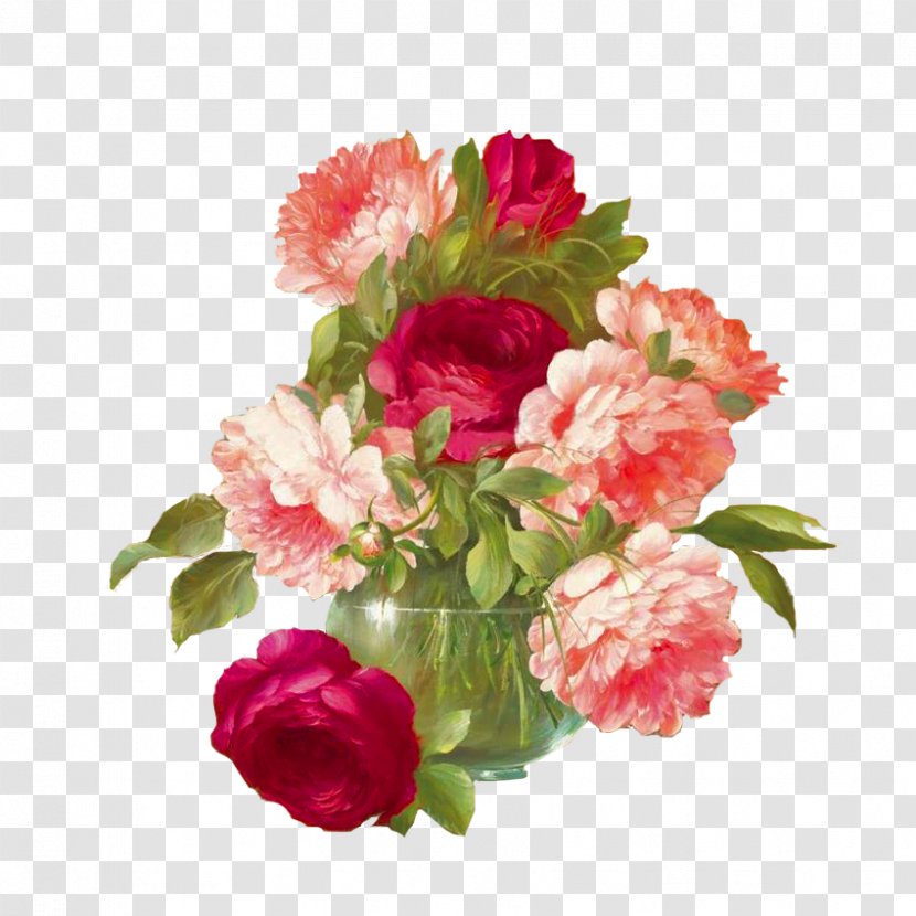 Flower Bouquet Garden Roses Floral Design Art Painting - Petal Transparent PNG