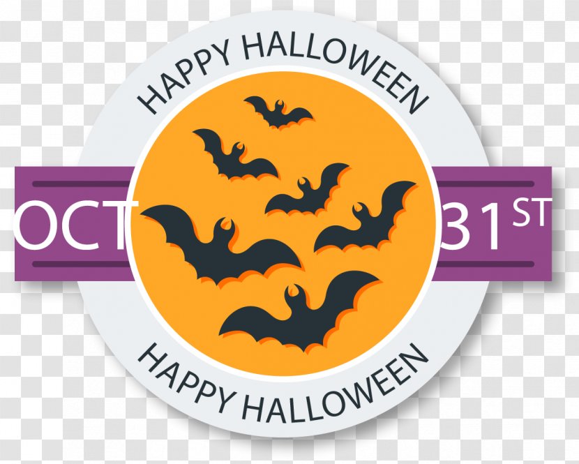 Halloween Trick-or-treating - Label - Purple Vector Material Transparent PNG