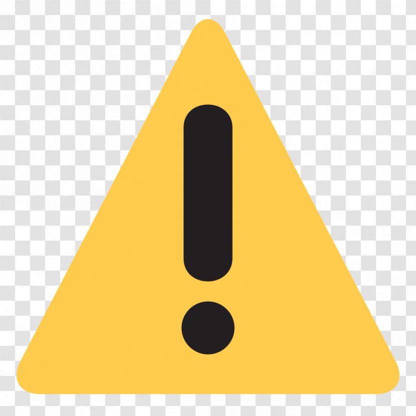 Emoji Warning Sign Sticker - Information - Notice Transparent PNG