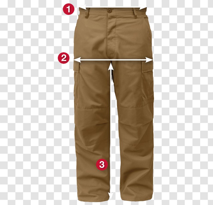 Cargo Pants Khaki - Camouflage Uniform Transparent PNG