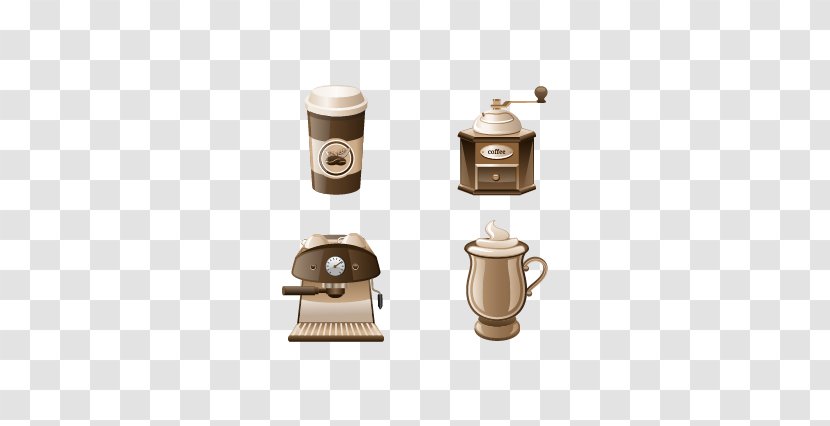 Coffeemaker Coffee Bean Brewed - Cup - Mug Transparent PNG