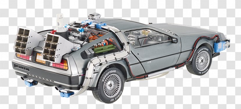 Car DeLorean Time Machine Hot Wheels Back To The Future Die-cast Toy - Delorean Transparent PNG