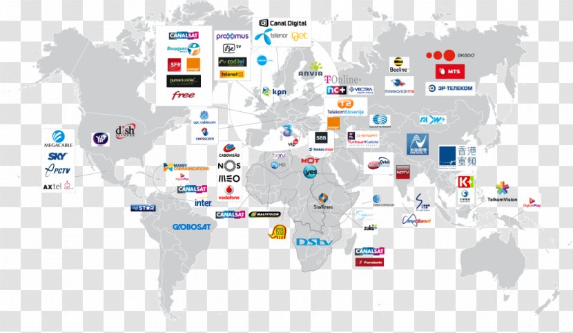 Stock World Map - Advertising - Main And Collateral Channels Transparent PNG