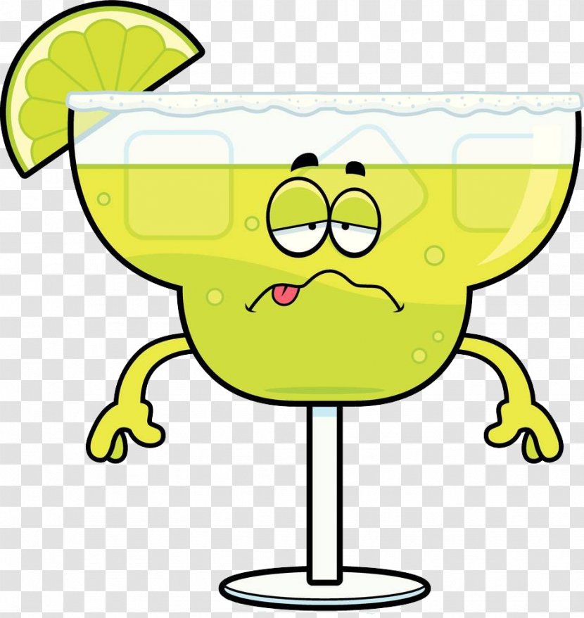 Margarita Cartoon Royalty-free Illustration - Lime - The Face Of Juice Cup Transparent PNG