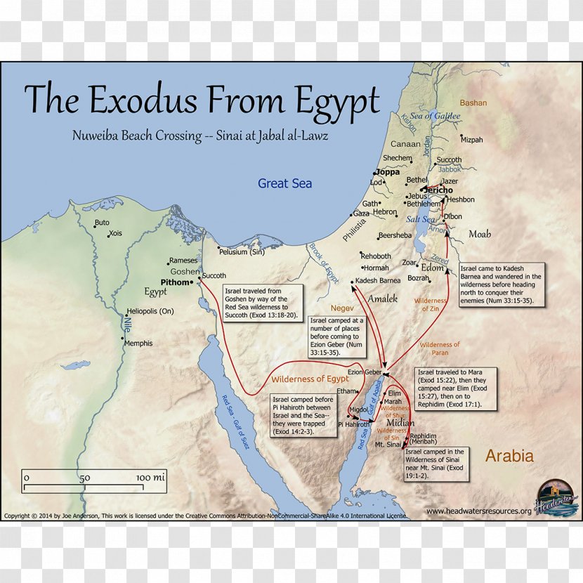 Wilderness Of Sin Land Israel Holy Book Exodus Rephidim - Canaan - Map Transparent PNG