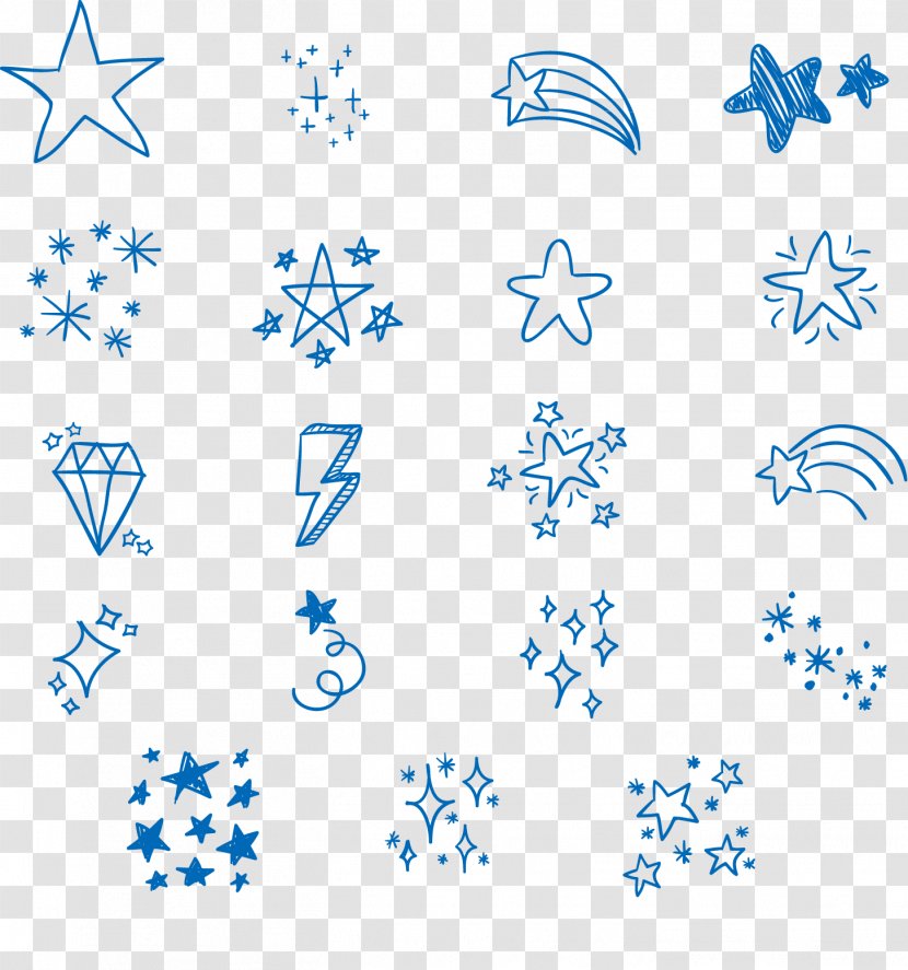 Blue Star Adobe Illustrator - Color - Star,Blue Star,Creative Transparent PNG
