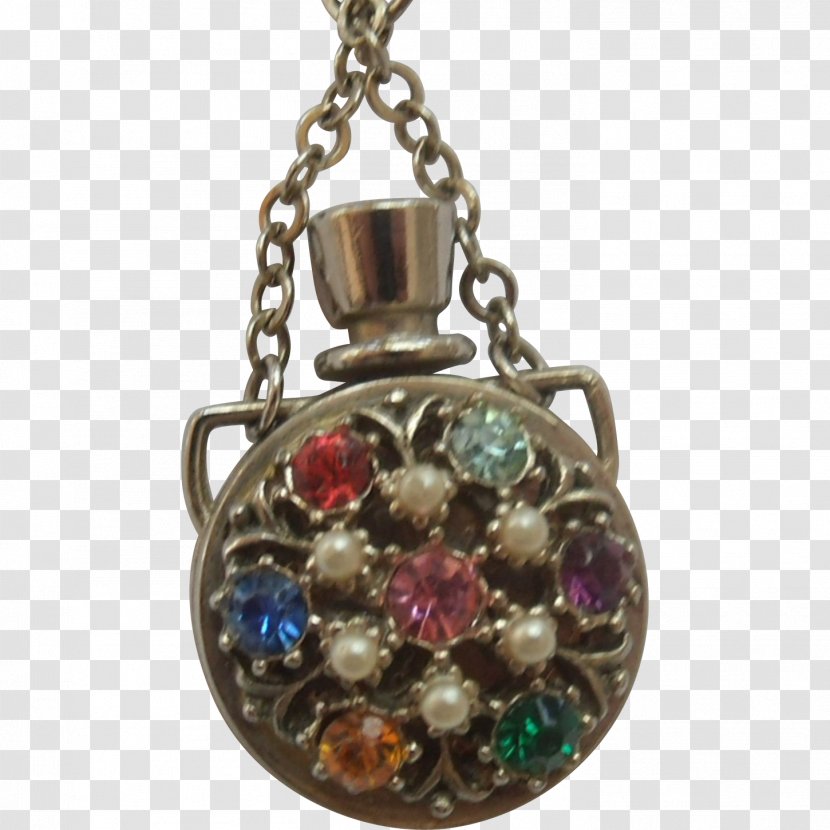 Jewellery Charms & Pendants Locket Silver Gemstone - Body - Perfume Bottle Transparent PNG