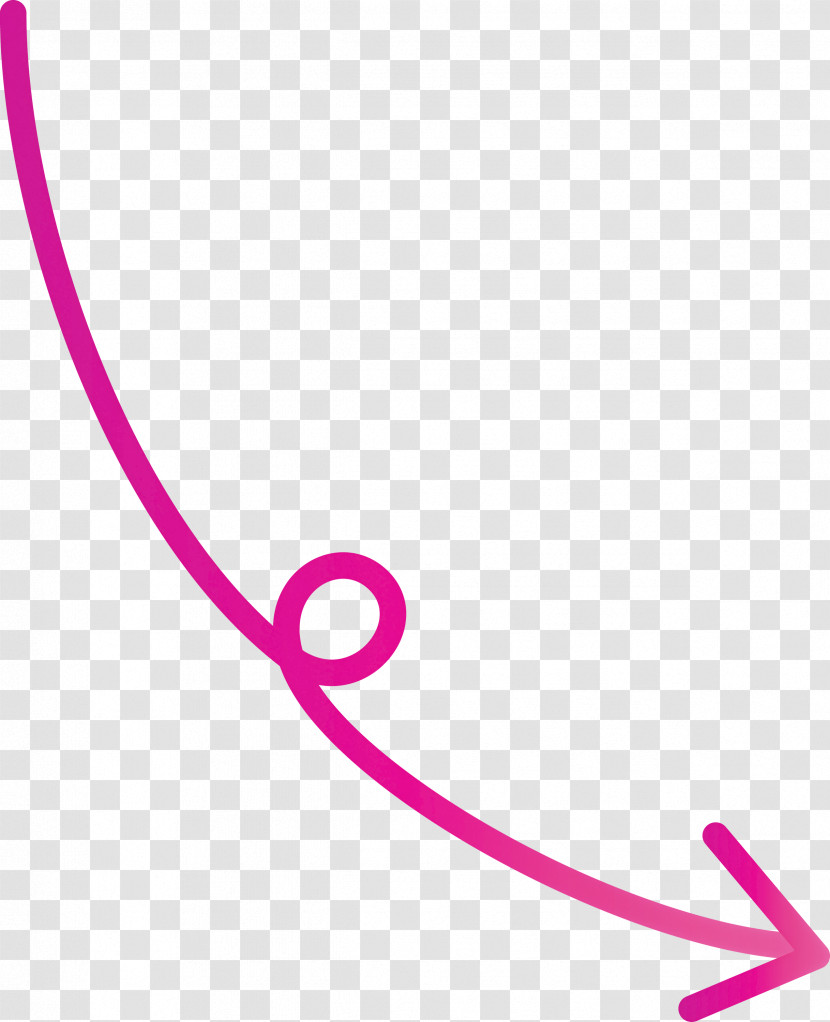 Curved Arrow Transparent PNG