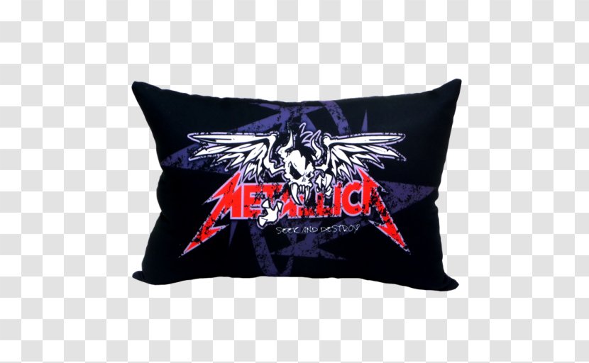 Cushion T-shirt Pillow Seek & Destroy Combat Boot - Silhouette - Metallica Transparent PNG