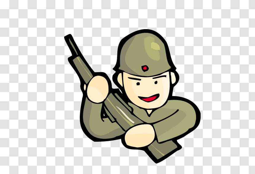 Soldier Army Clip Art - Drawing - Soldiers With Guns Transparent PNG