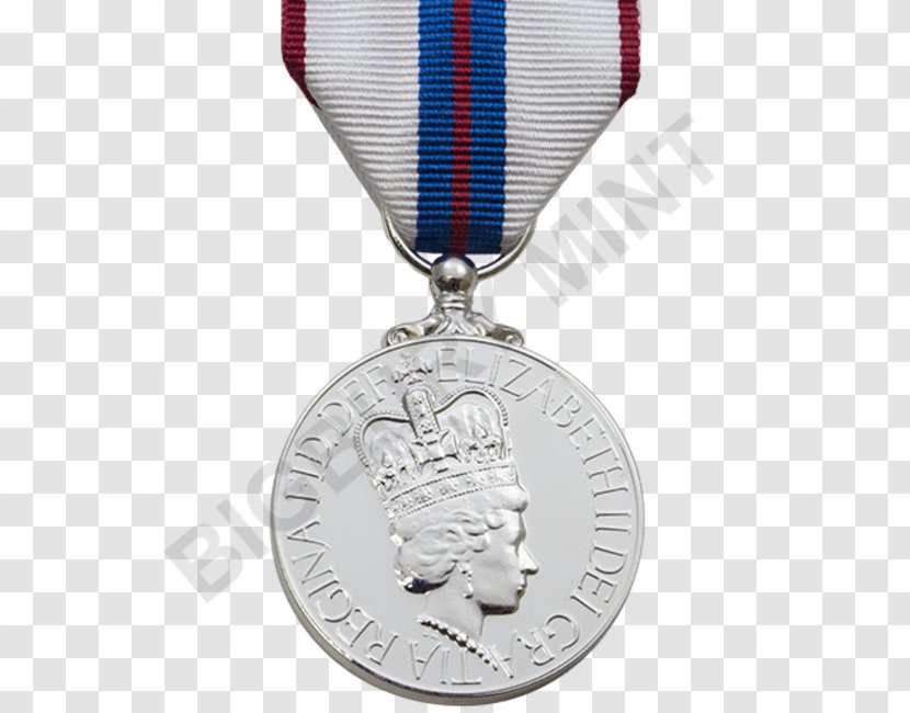 Diamond Jubilee Of Queen Elizabeth II Gold Medal - Military - Silver Jubille Celebration Transparent PNG