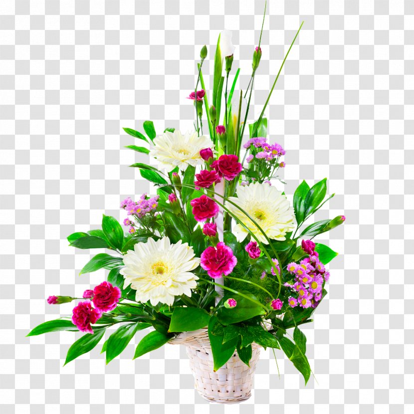 Flower Bouquet Stock Photography Floristry Wedding - Royaltyfree - Basket Transparent PNG