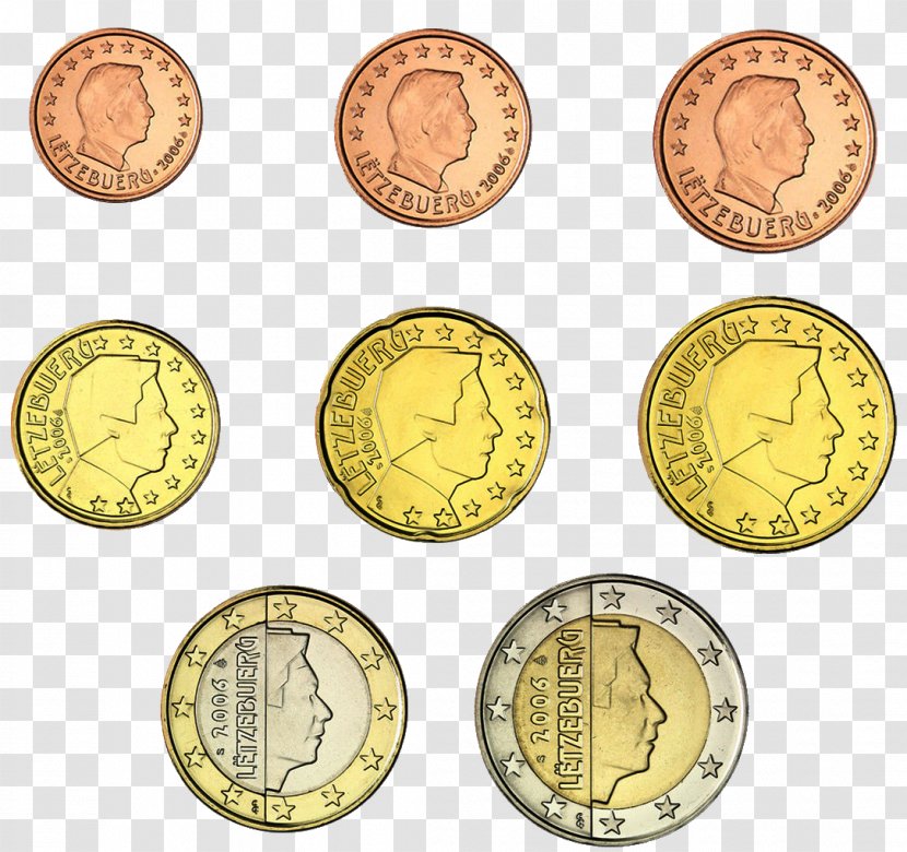 Luxembourgish Euro Coins 2 Coin - Money Transparent PNG