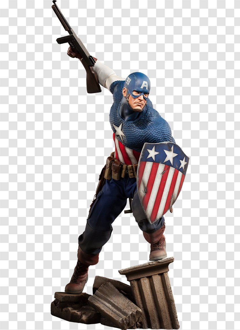 Captain America Hulk Carol Danvers Sideshow Collectibles Marvel Cinematic Universe - Figurine Transparent PNG