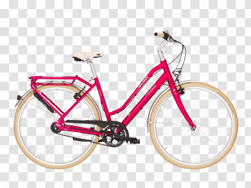 City Bicycle Macaron Hub Gear Diamantrahmen - Part - Pink Transparent PNG