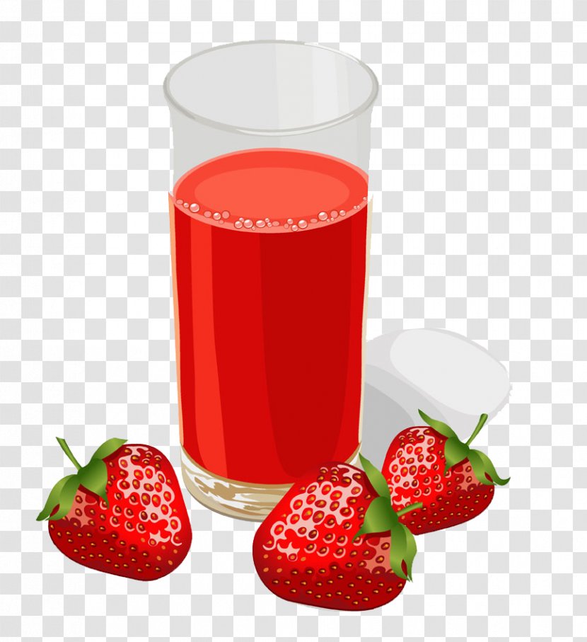 Strawberry Juice Cocktail Transparent PNG