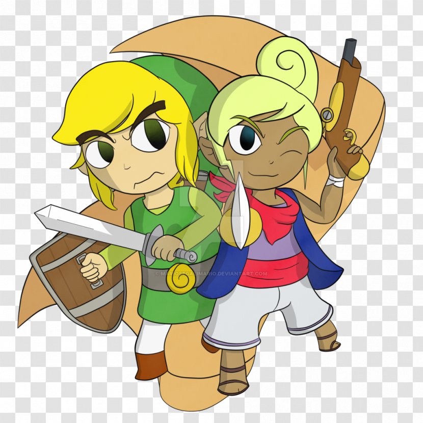 DeviantArt The Legend Of Zelda: Wind Waker - Watercolor - Doodle Fill Transparent PNG