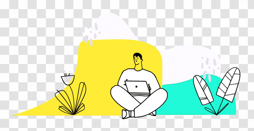 Cartoon Yellow Joint Happiness Behavior Transparent PNG