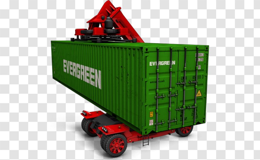 Intermodal Container Shipping Cargo - Rolling Stock - Evergreen Marine Corp Transparent PNG
