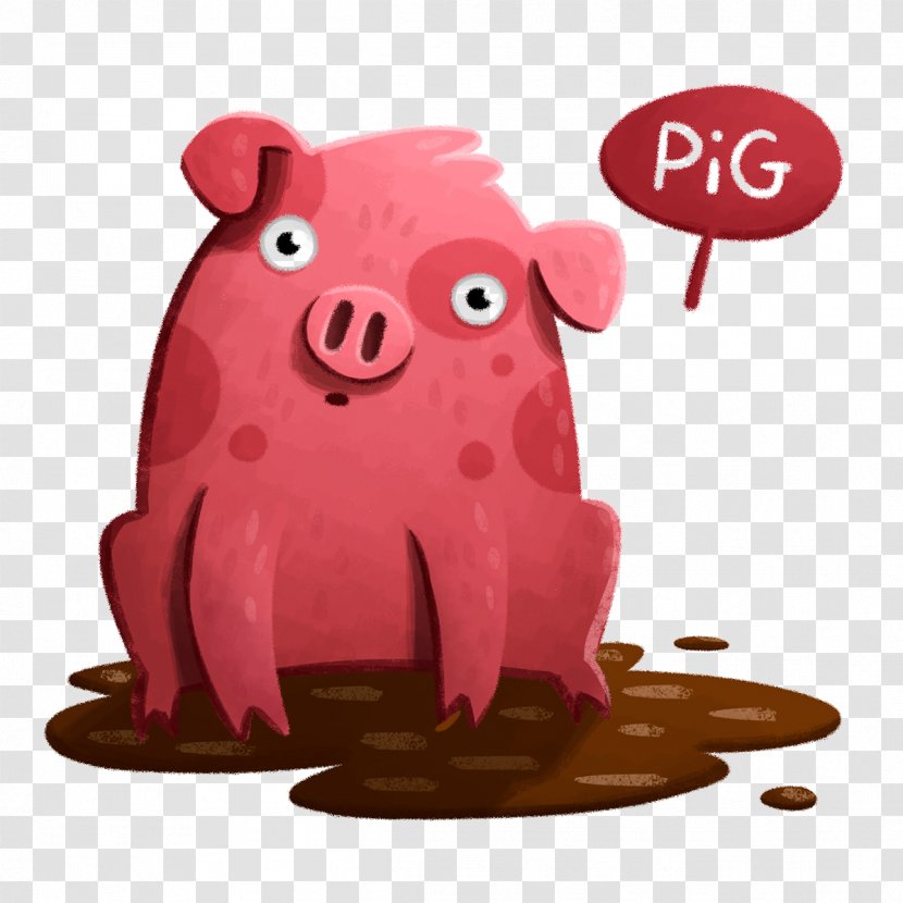 Domestic Pig Watercolor Painting Designer Illustration - Vertebrate Transparent PNG