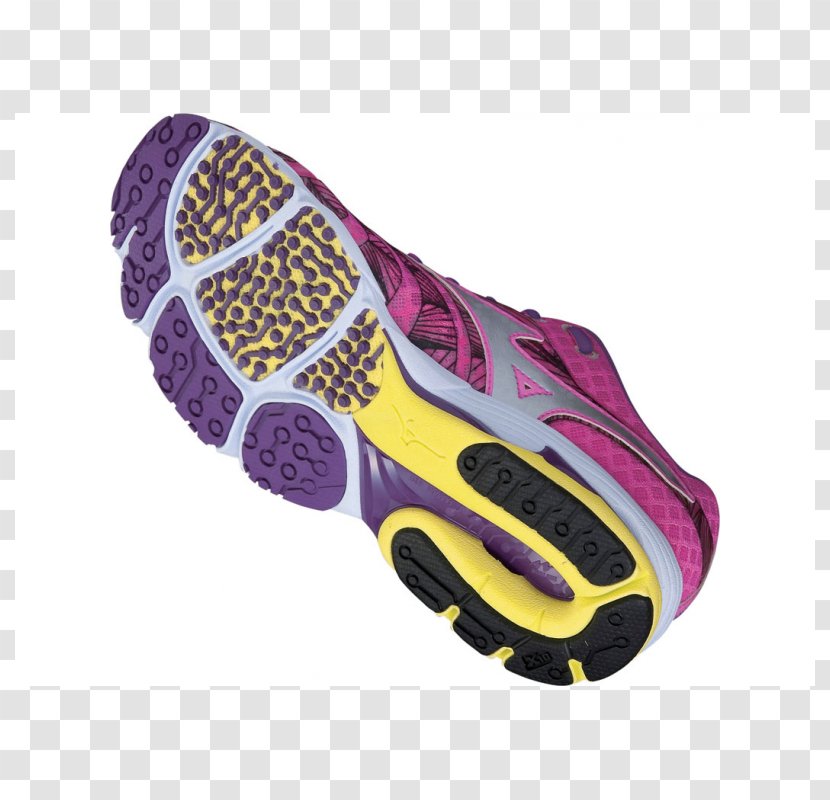 Mizuno Corporation Shoe Sneakers Running Sports - Violet - Purple Wave Transparent PNG