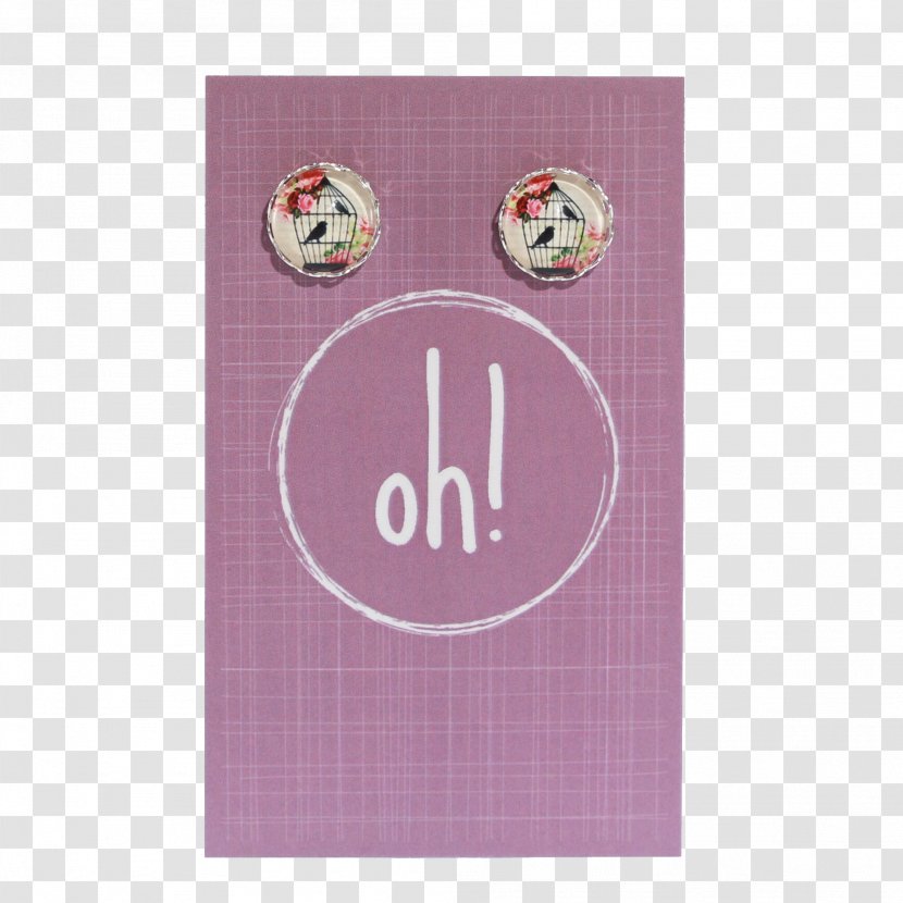 Earring Birdcage Button Textile - Clothing - Pink Bird Transparent PNG
