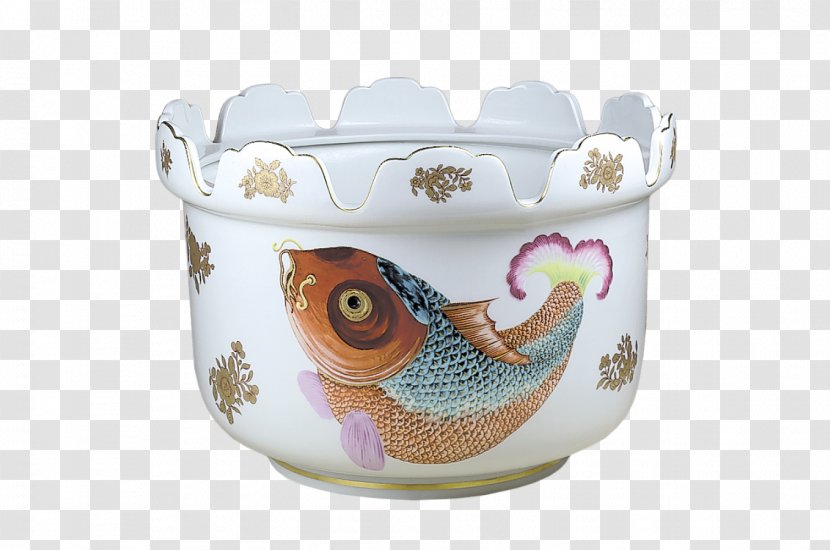 Tableware Porcelain Mottahedeh & Company Cachepot Carp - Ceramic - Blue And White Bowl Transparent PNG