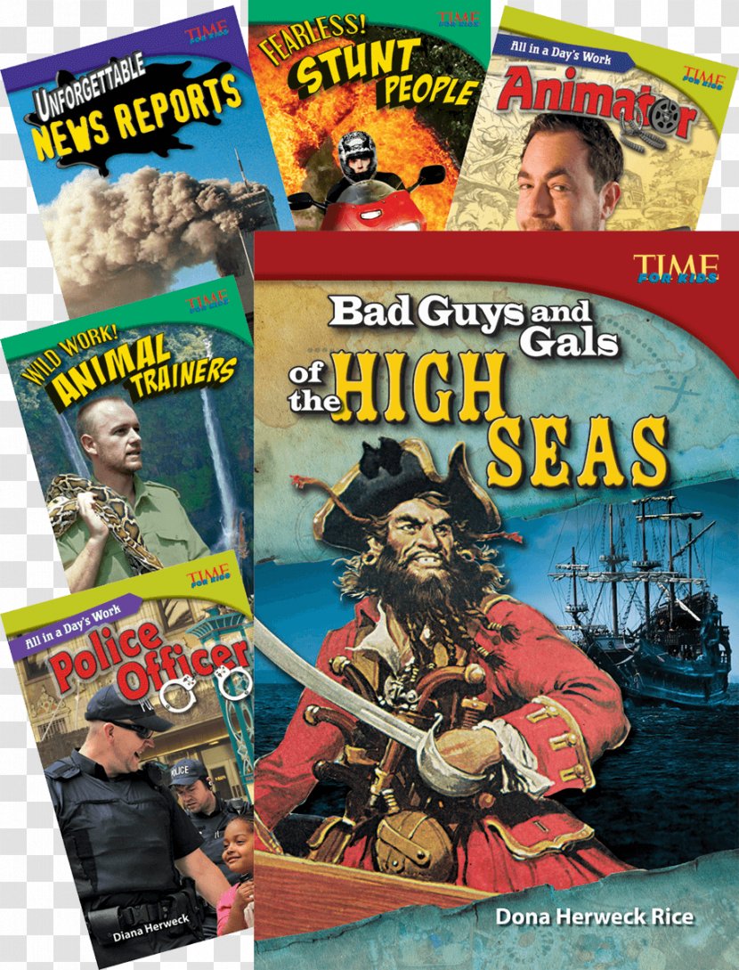 Bad Guys And Gals Of The High Seas Chicas Y Chicos Malos De Alta Mar E-book Time For Kids En Español-Level 5 - Classic Book - Cover Material Transparent PNG