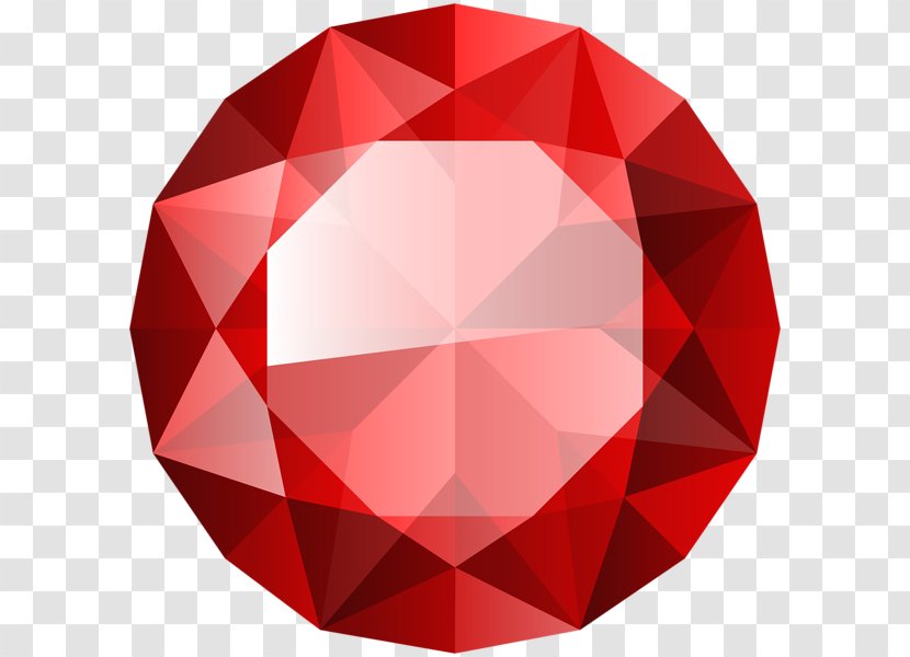 Red Diamond Color Gemstone Transparent PNG