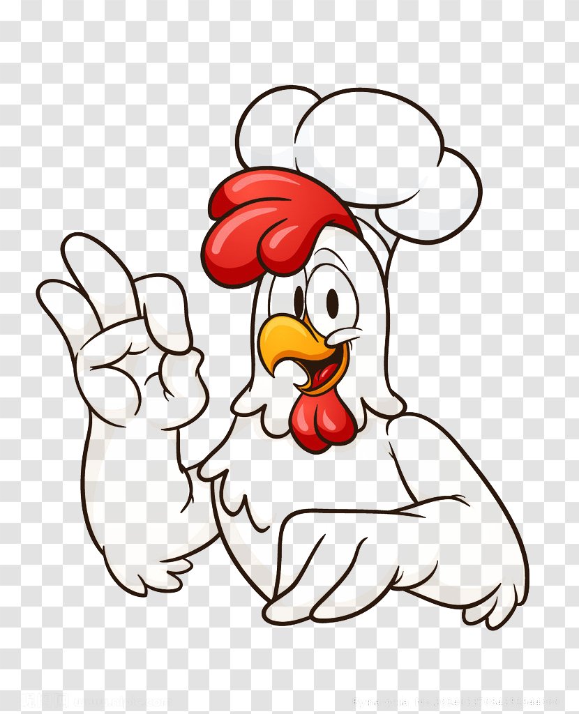 Chicken Meat Buffalo Wing Chef - Vertebrate - Free Cartoon To Pull Material Transparent PNG