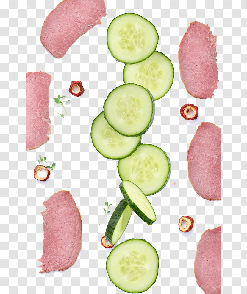 Slicing Cucumber Vegetable Food Tomato - Fish - Meat And Transparent PNG