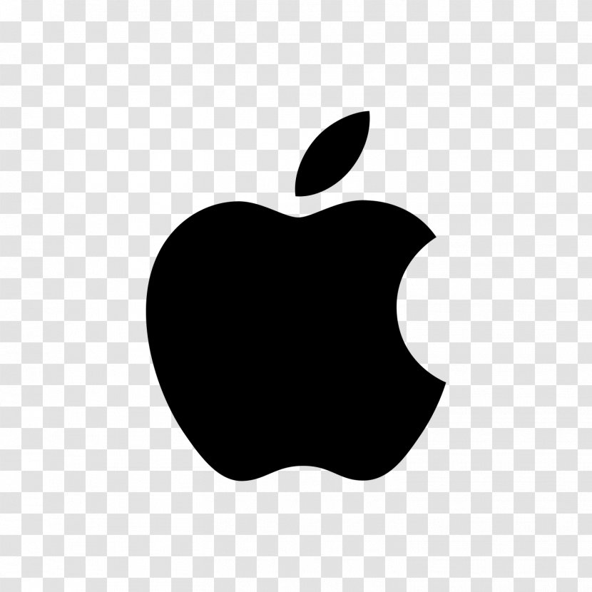 Apple Logo Clip Art - Black - Iphone Transparent PNG
