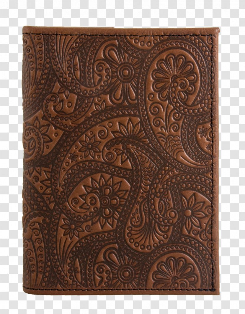 Police Notebook Leather Book Cover Wallet - Rectangle - Paisley Motif Transparent PNG