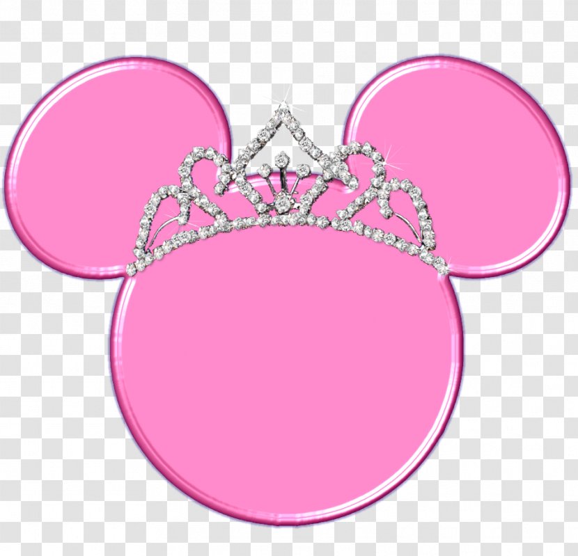 Mickey Mouse Minnie Crown - Pattern - Wearing A Transparent PNG